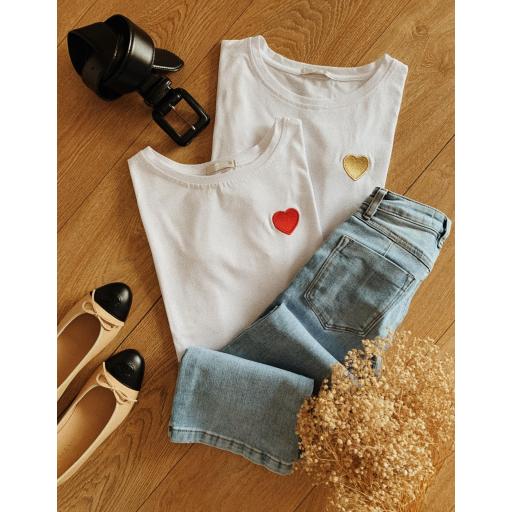 Camiseta Heart Bordado (Ref.3265) [1]