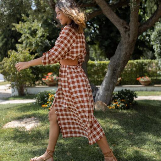 Velvet Vichy Dress (Ref.6427) [4]