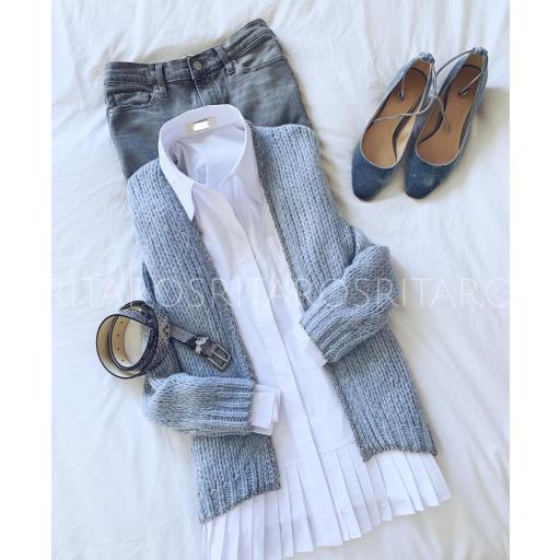 Cárdigan Ribete Plateado (Ref. 1922) [2]