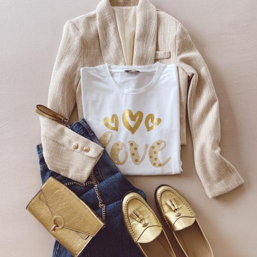 Camiseta Gold Love (Ref.6795)