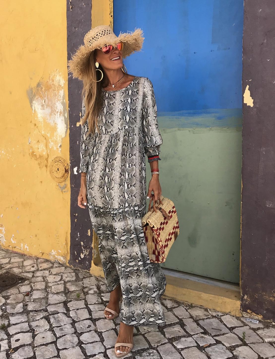 Vestido Seda Animal Print (Ref. 1594)