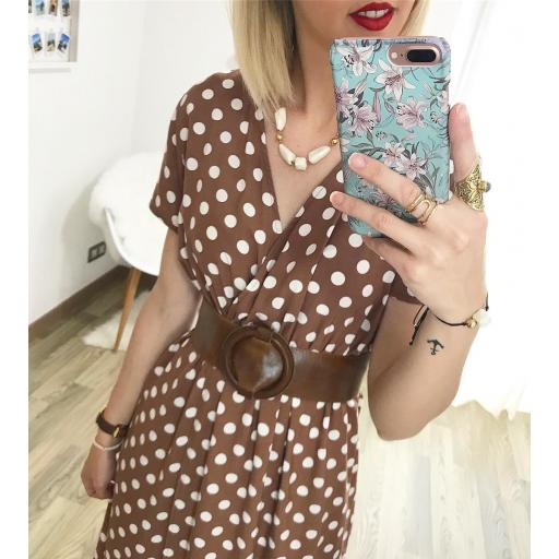 Vestido Lunares Camel (Ref. 1384) [1]