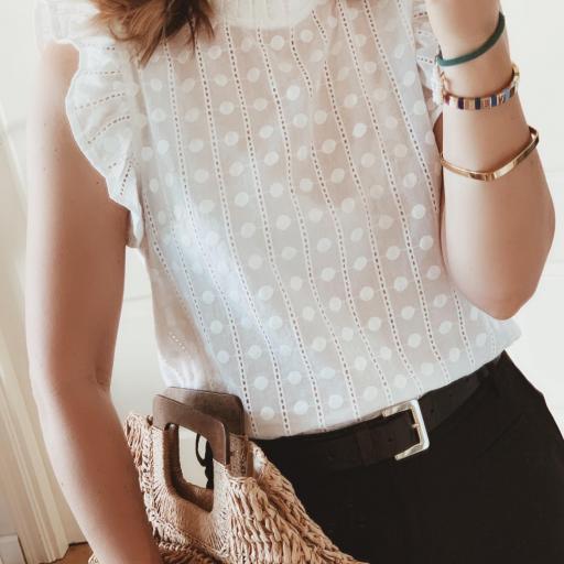 Blusa Dots Bordada (Ref.3325)