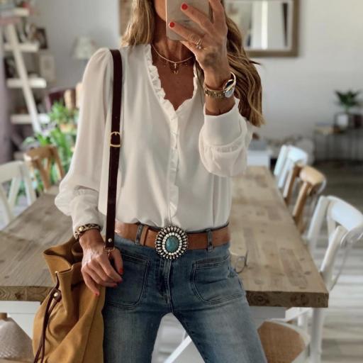 Blusa Pico & Volantes (Ref.3228)