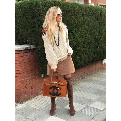 Jersey Beige Hombros Crochet (Ref. 1078-B) [2]