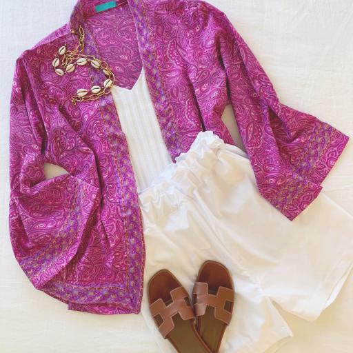 Kimono Corto Fúcsia (Ref.4135)