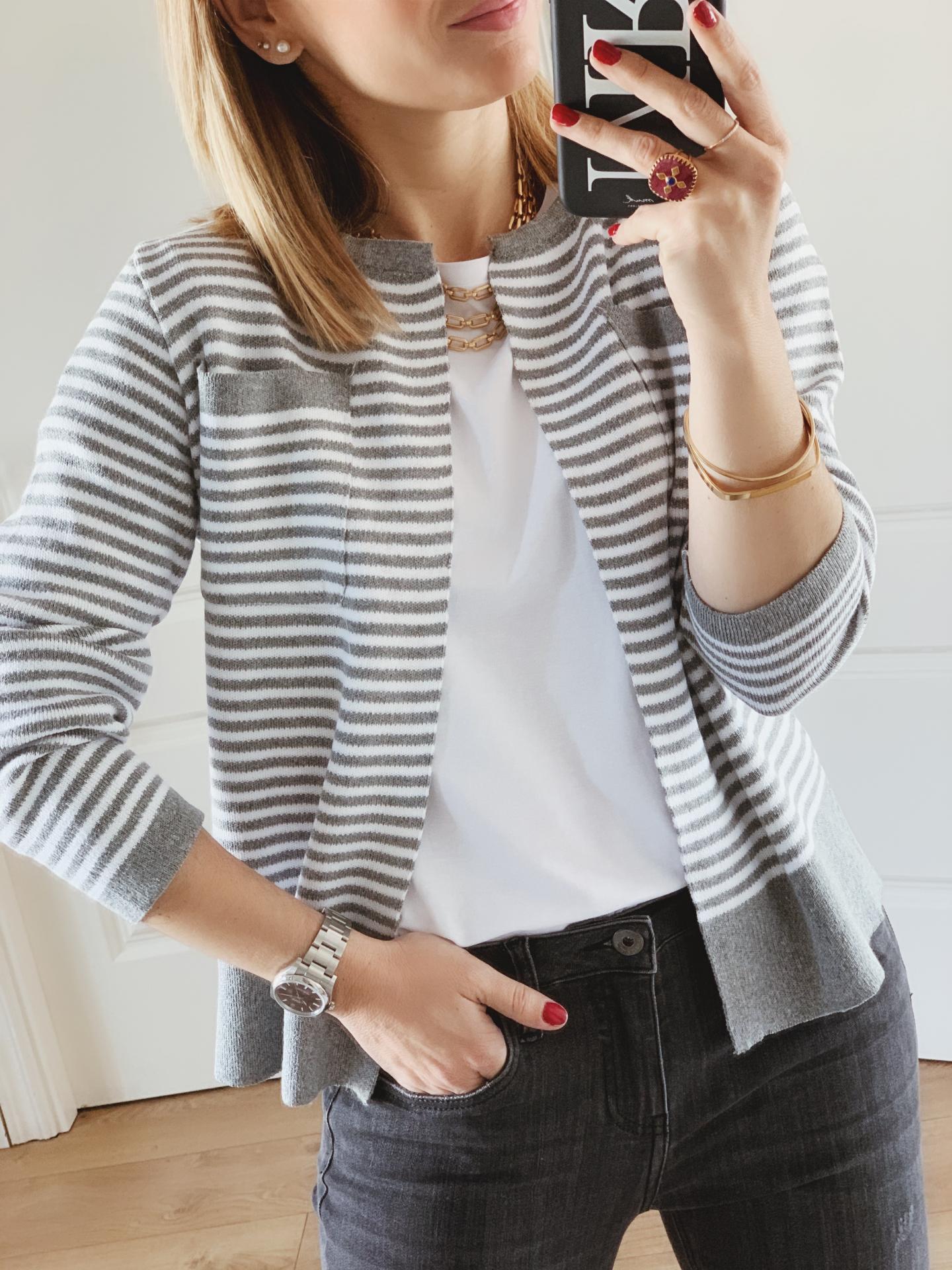 Chaqueta Punto Navy (Ref.3264)