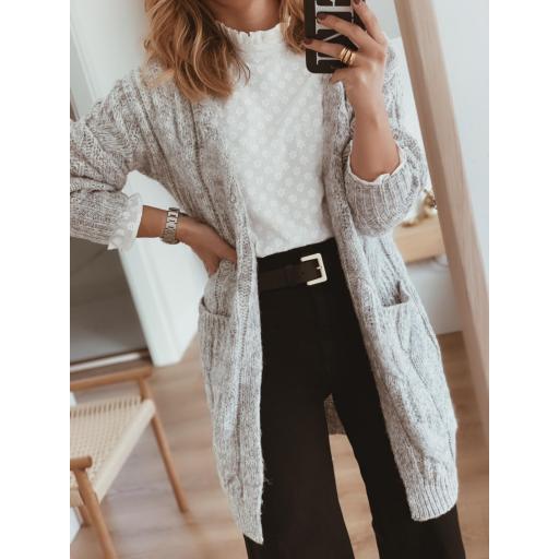 Cárdigan Largo Trenzas (Ref.4306) [2]