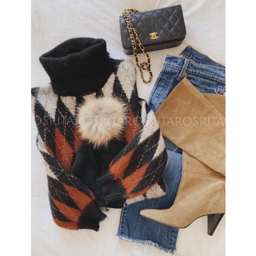 Jersey Cuello Alto Rombos (Ref.3103)