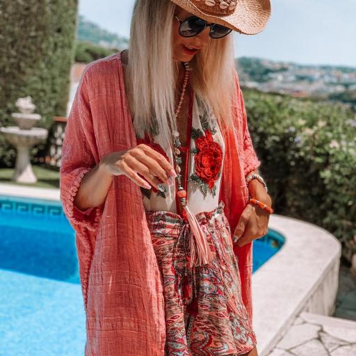 Kimono Lino Coral (Ref. 4123) [2]