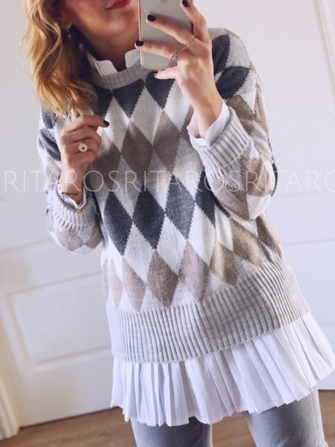 Jersey Rombos Gris (Ref. 1876)