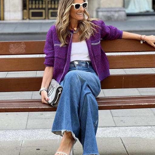 Chaqueta Tweed Violeta (Ref.6454) [1]