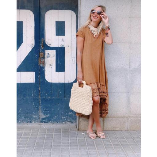 Vestido Manga corta Blonda (Ref.2254) [1]