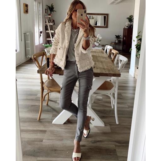  Chaqueta Tweed Cream (Ref.3215) [2]