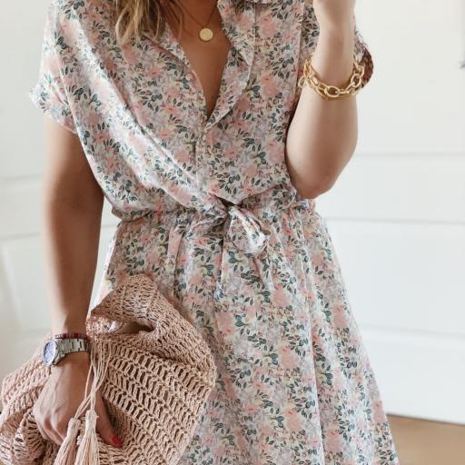 Vestido Nudo Camisero (Ref.4023)