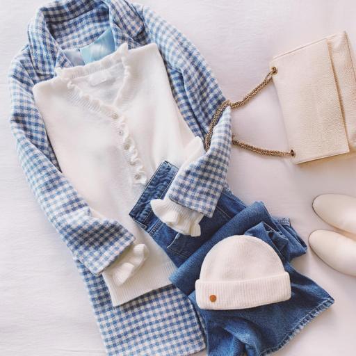 Abrigo Blue Vichy (Ref.4744)