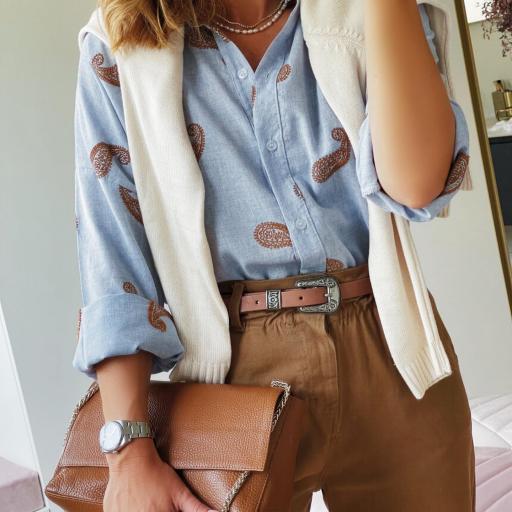 Camisa Embrodery Paisley (Ref.5790)