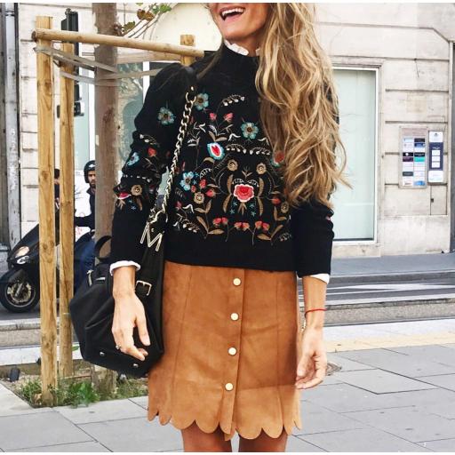 Falda Antelina Camel (Ref. 1073-B) [1]