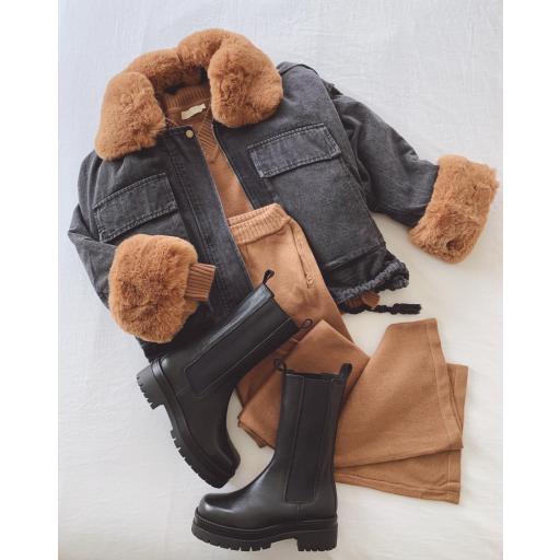 Abrigo Oversize Black Denim (Ref.4290) [3]