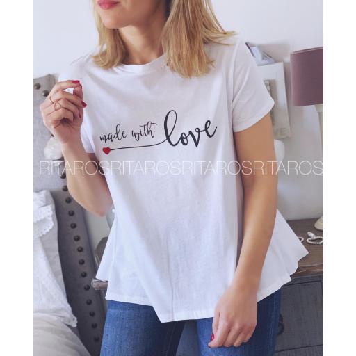 Camiseta "Made with Love" (Ref. 1888)