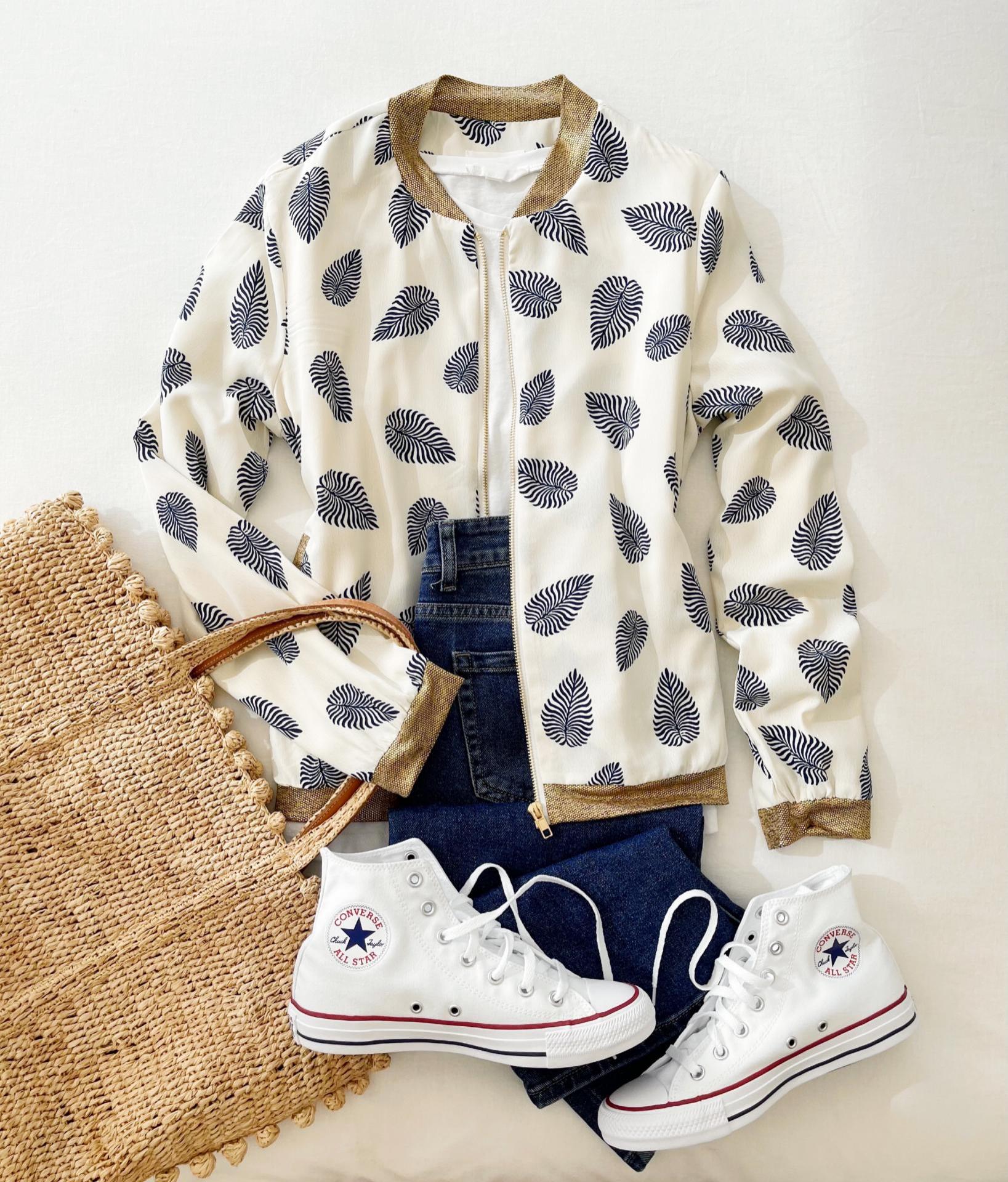 Bomber Blue Leaves (Ref.6116)