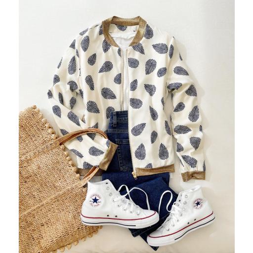 Bomber Blue Leaves (Rerf.5549)