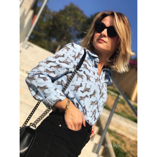 Blusa Azul Cielo Zebras (Ref. 1079-B) [2]