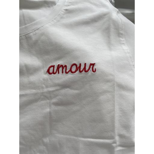 Camiseta Bordada Amour (Ref.6141)