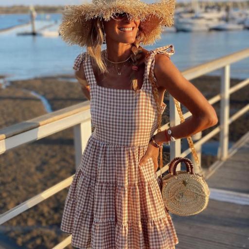 Vestido Vichy Lazos (Ref.4095) [1]