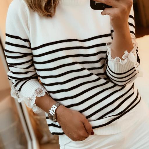 Jersey Navy & Encaje  (Ref.4168) [2]