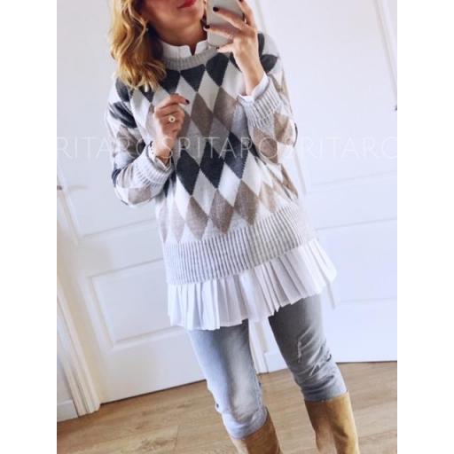 Jersey Rombos Gris (Ref. 1876) [2]