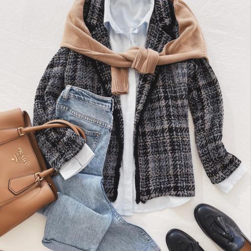 Chaqueta Tweed Blue Marine (Ref.5797)