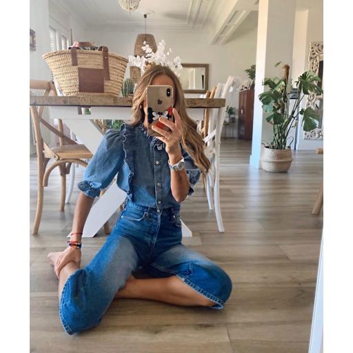 Blusa Denim & Volantes (Ref.3278) [1]