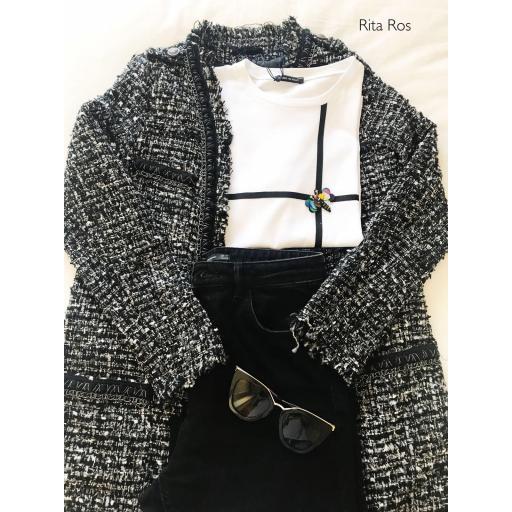 Camiseta Manga Corta Abeja Pedrería (Ref. 1101) [3]