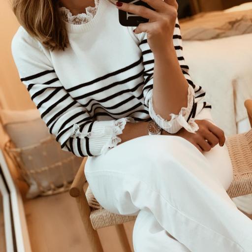 Jersey Navy & Encaje  (Ref.4168) [1]