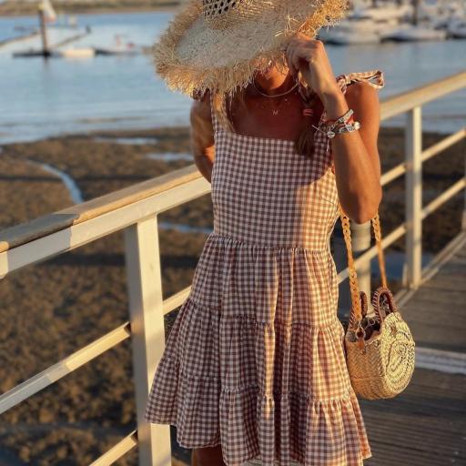 Vestido Vichy Lazos (Ref.4095)