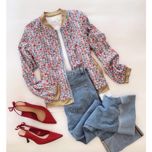 Bomber Flowers in Blue (Ref.5436)