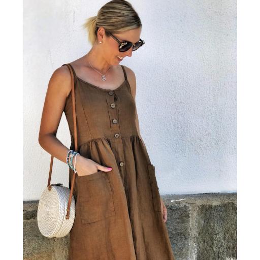 Vestido Lino 100% (Ref. 1477)