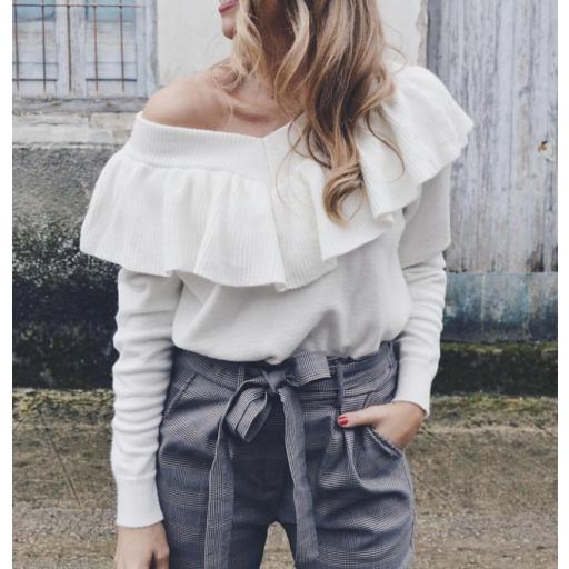 Jersey Escote de Pico con Volante (Ref. 1044) [3]