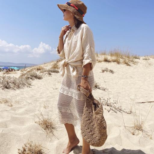 Falda Beige Crochet (Ref.6371) [5]
