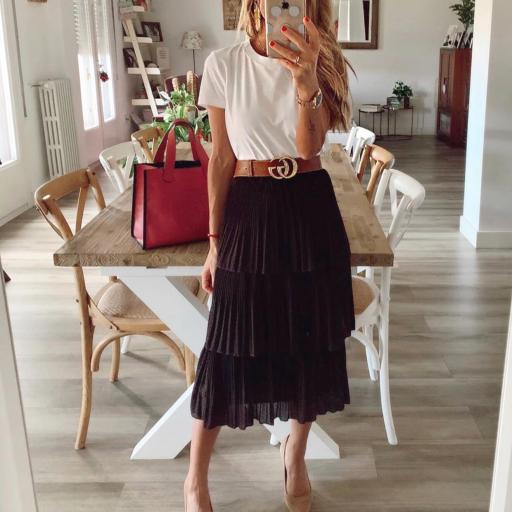 Falda Midi Volantes (Ref. 2993)