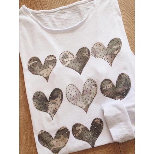 Camiseta Camo Hearts (Ref.3249)