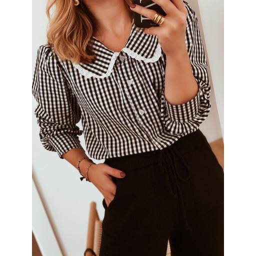 Camisa Vichy & Bordados (Ref.4314)