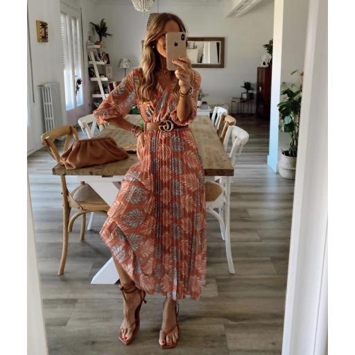 Vestido Plisado Abril (Ref.3268)