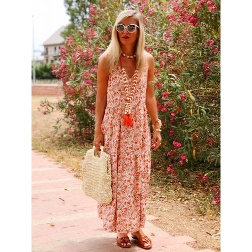 Vestido Maxi Dress Coral (Ref.2222) [2]