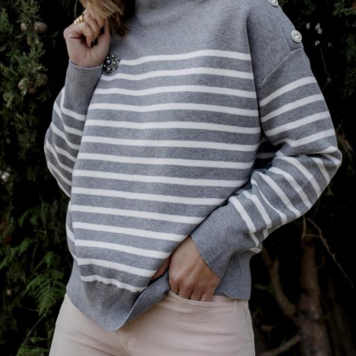 Jersey Navy & Glitter Buttons (Ref.4739) [2]