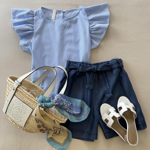 Blusa Blue Vichy (Ref.5700)