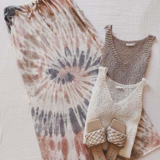 Falda Tie Dye Tonos Nude (Ref.4081)