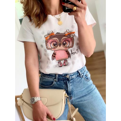 Camiseta Owl Girl (Ref.5468)