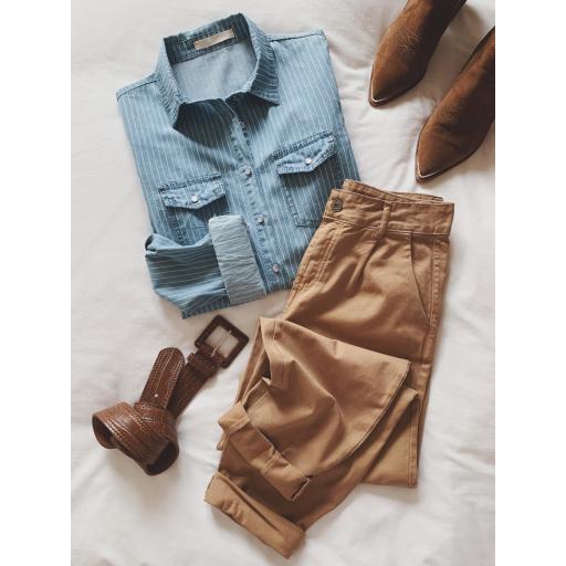 Camisa Denim & Rayas (Ref.3240)